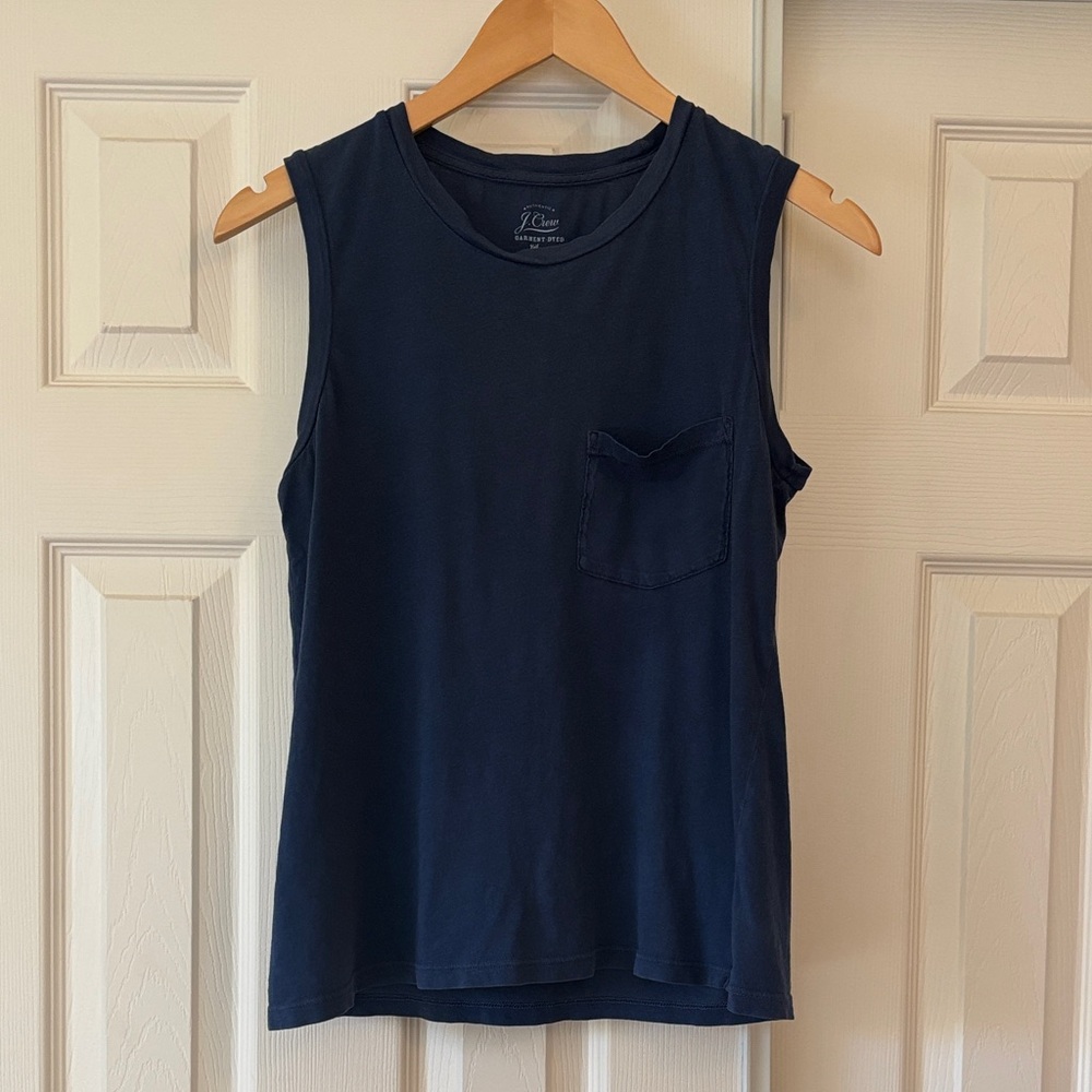 J. Crew Navy Muscle Tee